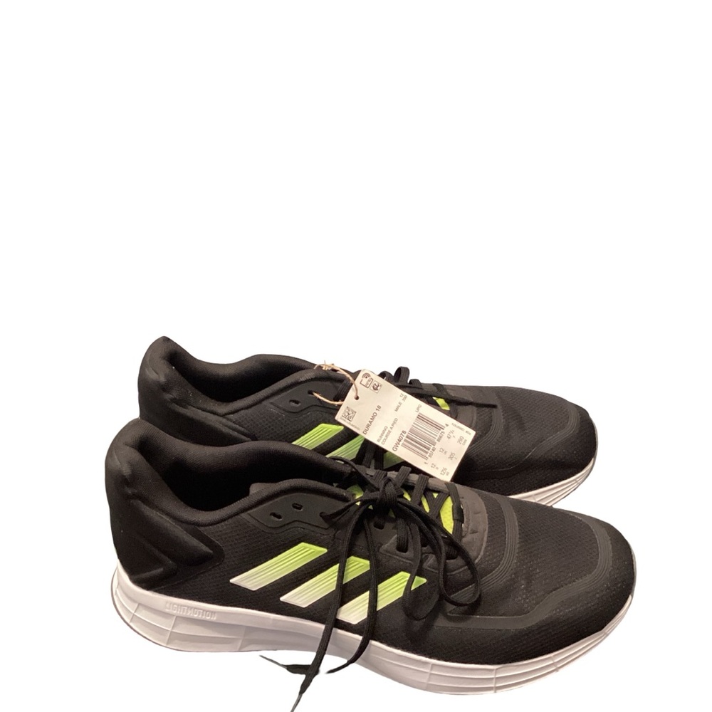 Adidas Duramo 10 Running Shoes Men’s Size 13 Black/Green – Used Like New